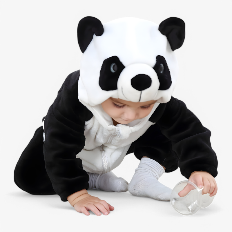 Panda Onesie for Children – Cute Romper with Panda Hood