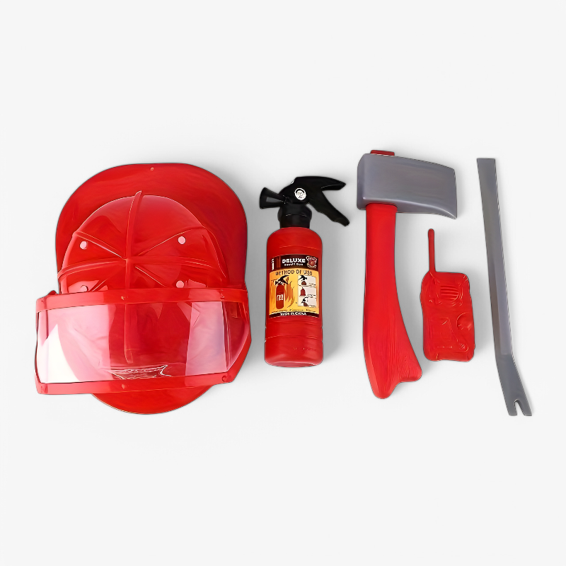 Actionreiches Feuerwehr-Set für Kinder – inklusive Helm, Feuerlöscher und Werkzeug