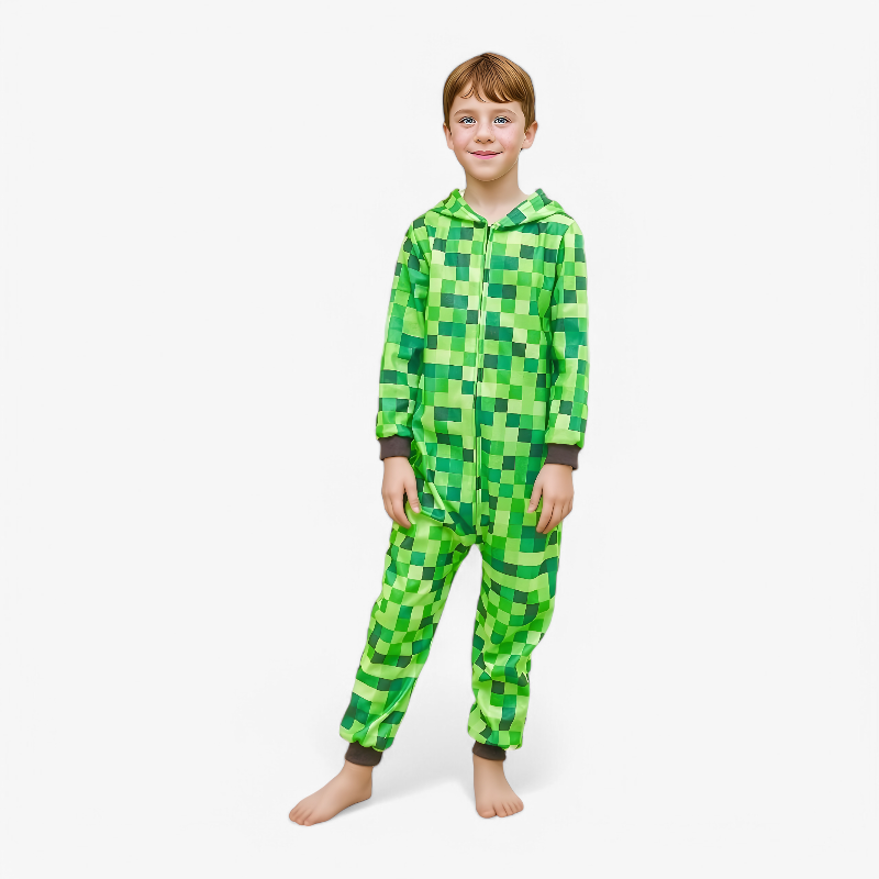 Minecraft Onesie for Kids - Soft Polyester