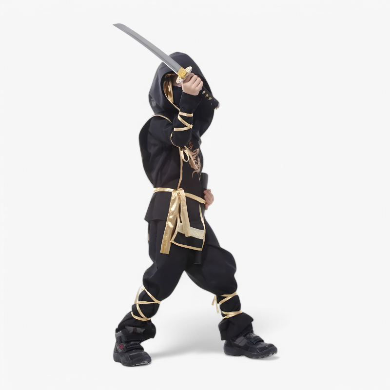 Ninja Costume for Kids – Includes Sword and Accessories