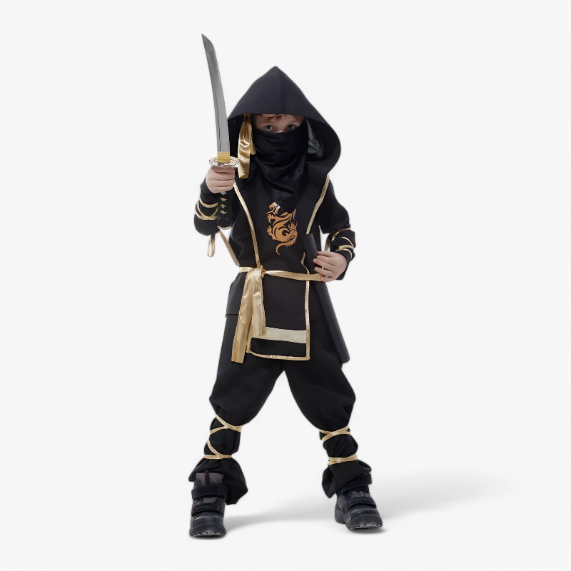 Ninja Costume for Kids – Includes Sword and Accessories