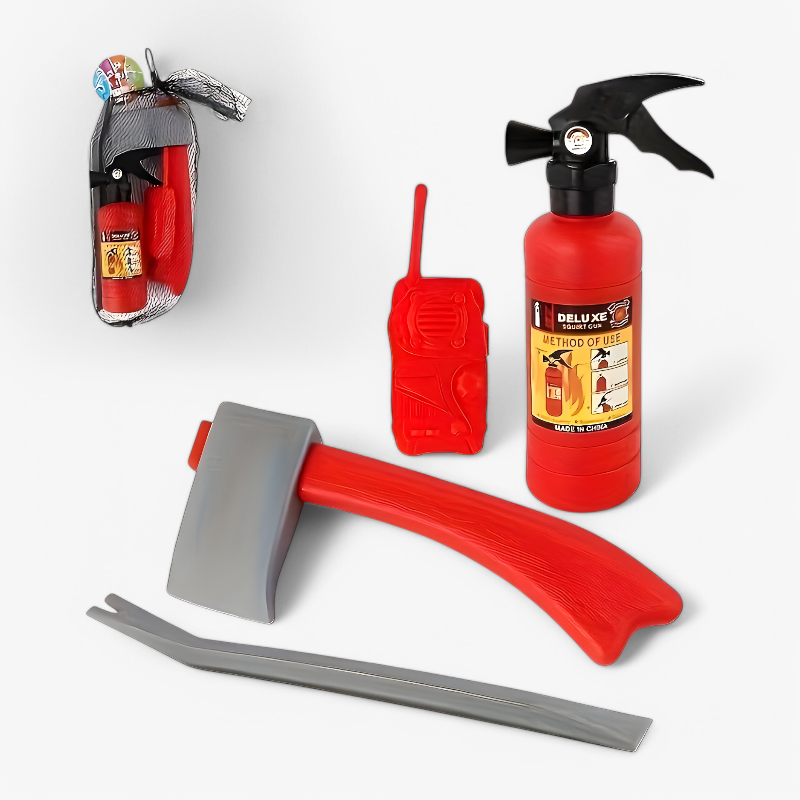 Actionreiches Feuerwehr-Set für Kinder – inklusive Helm, Feuerlöscher und Werkzeug