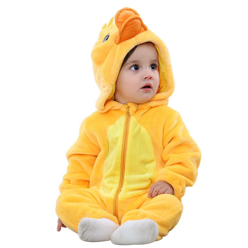 Adorable Duck Baby Onesie – Cozy Hooded Romper