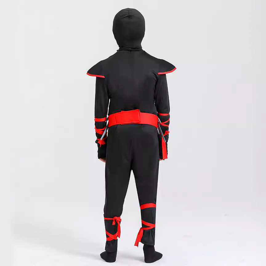 Ninja-Kostüm für Kinder – inklusive Maske und Schwertern