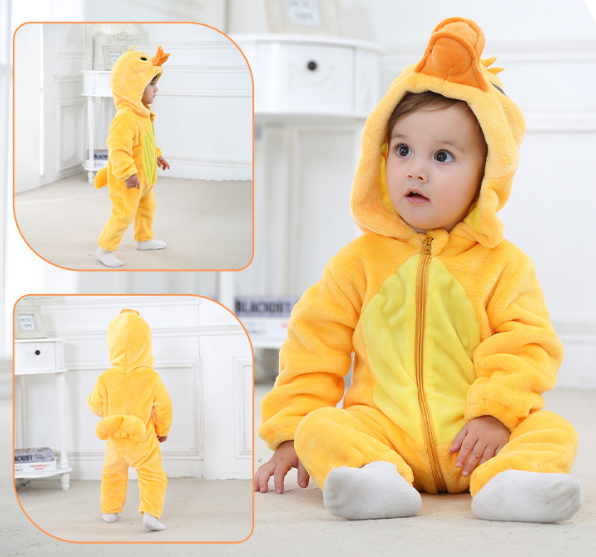Adorable Duck Baby Onesie – Cozy Hooded Romper