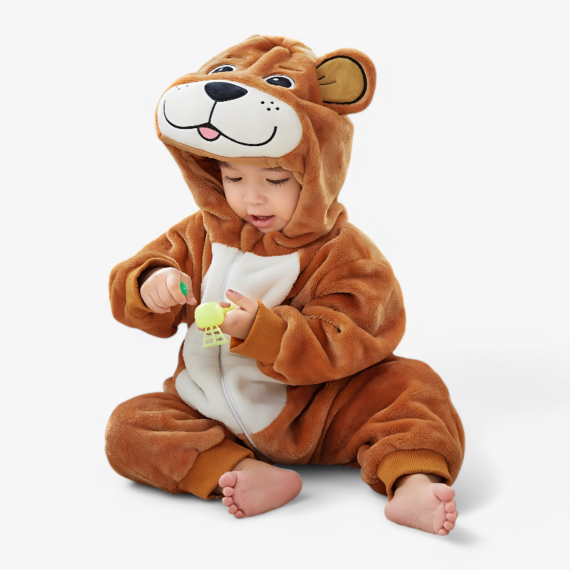 Cute Bear Onesie for Kids – Comfortable and Playful Outfit for Adventures