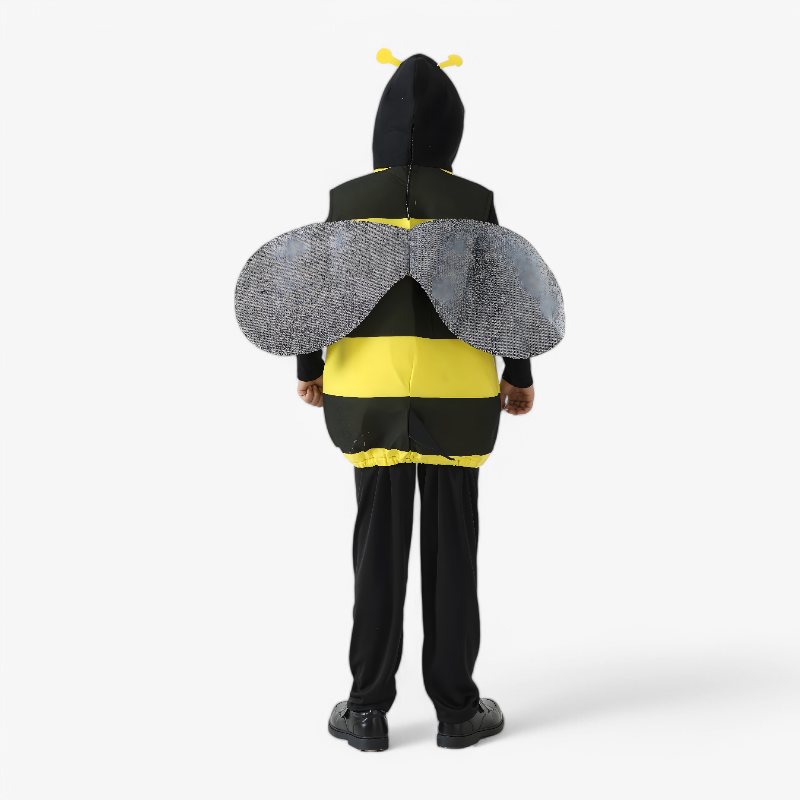 Cute Bee Costume for Kids – Yellow and Black Outfit with Wings and Hat