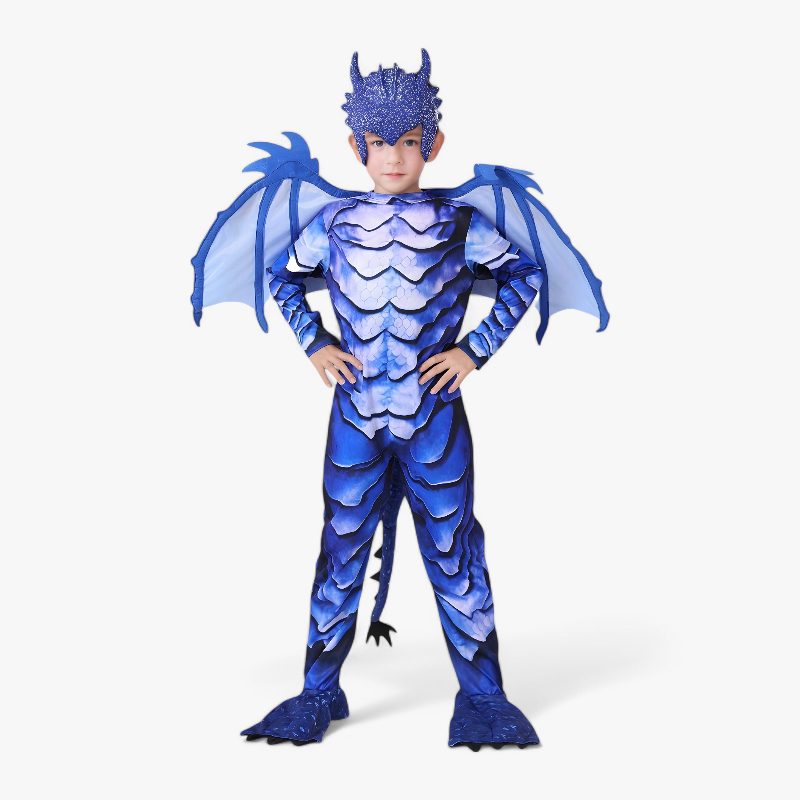 Dragon Costume for Kids – Includes Wings, Mask, and Tail