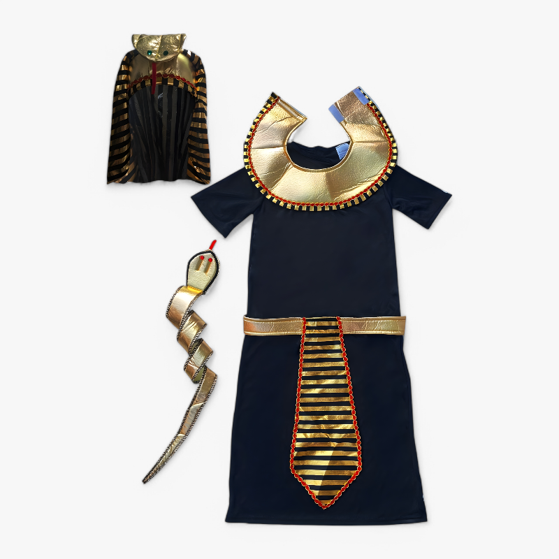 Egyptian Pharaoh Costume for Children – Includes Hat and Bracelet