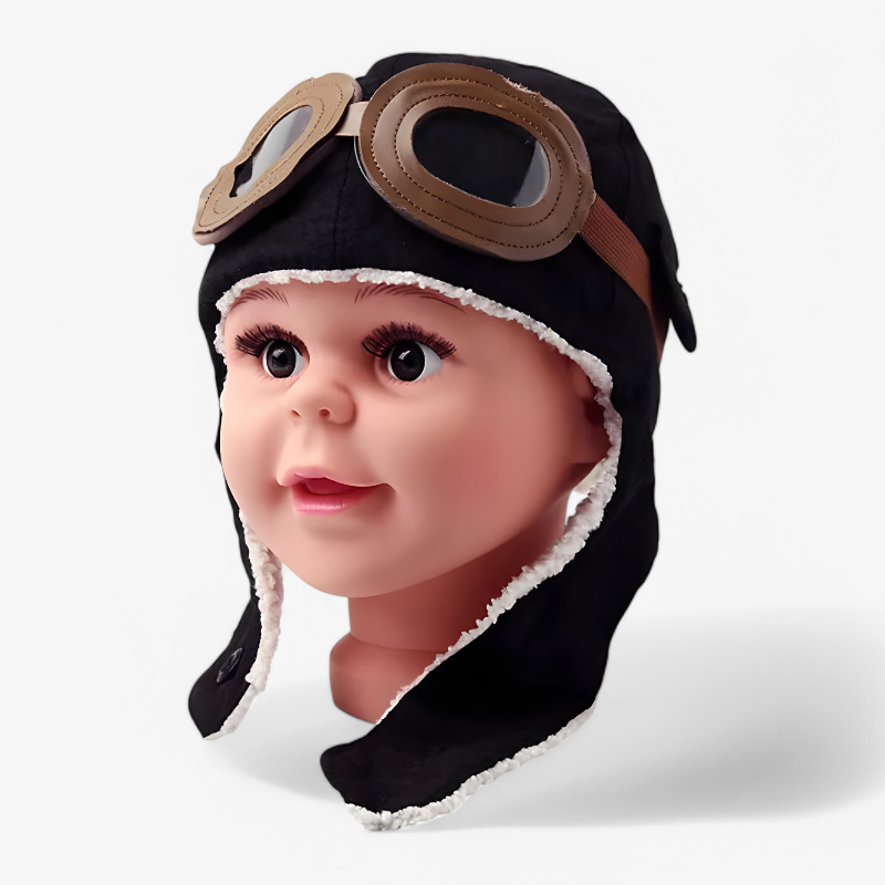 Adventurous Pilot Hat for Children – Complete with Glasses and Wing Design