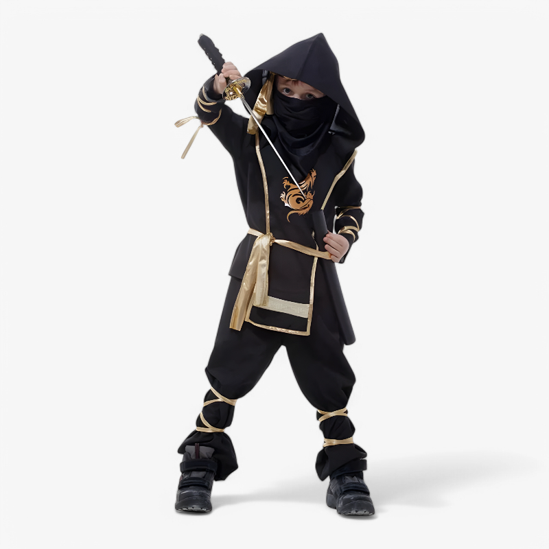 Ninja Costume for Kids – Includes Sword and Accessories