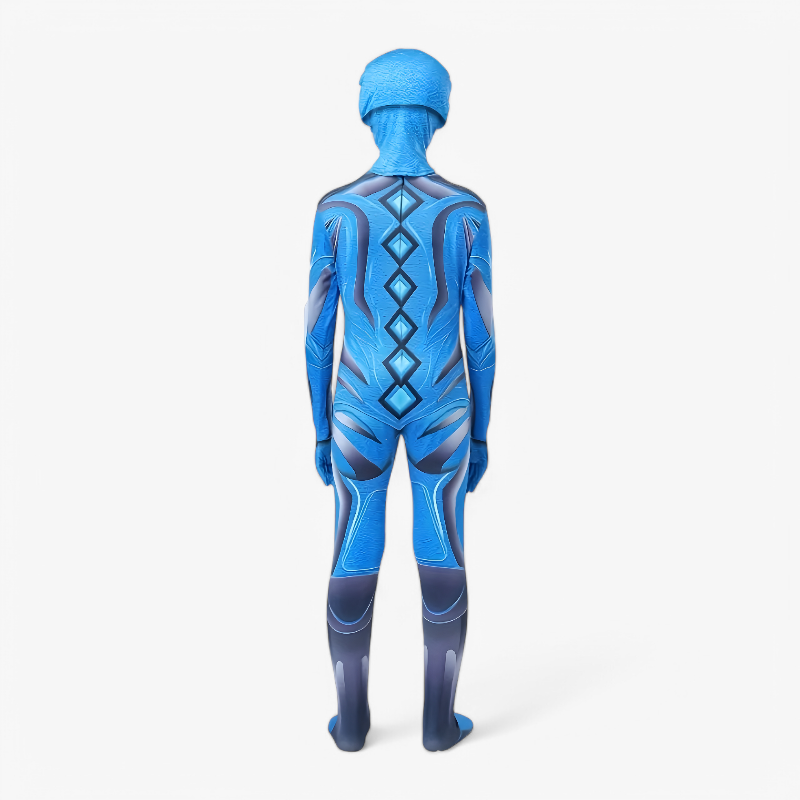 Blaues Superheldenkostüm für Kinder – Komplettes Outfit mit Helm