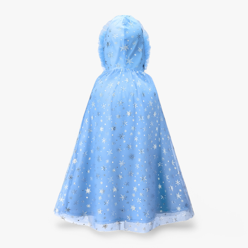 Elegant Princess Cape for Children – Complete with Tiara, Gloves, and Jewelry