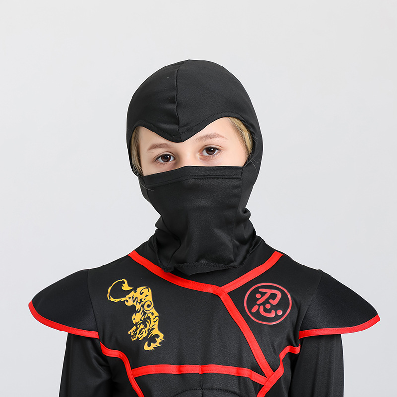 Ninja-Kostüm für Kinder – inklusive Maske und Schwertern