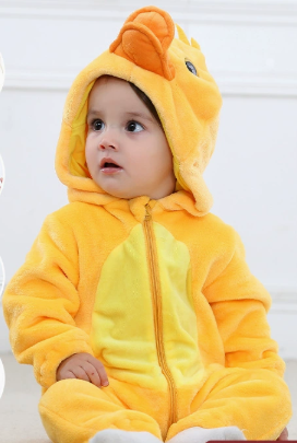 Adorable Duck Baby Onesie – Cozy Hooded Romper
